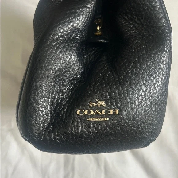 COACH Elegant Black Leather Tote Bag - Picture 2 of 12
